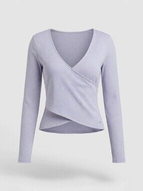 Elegant Lavender Wrap Top